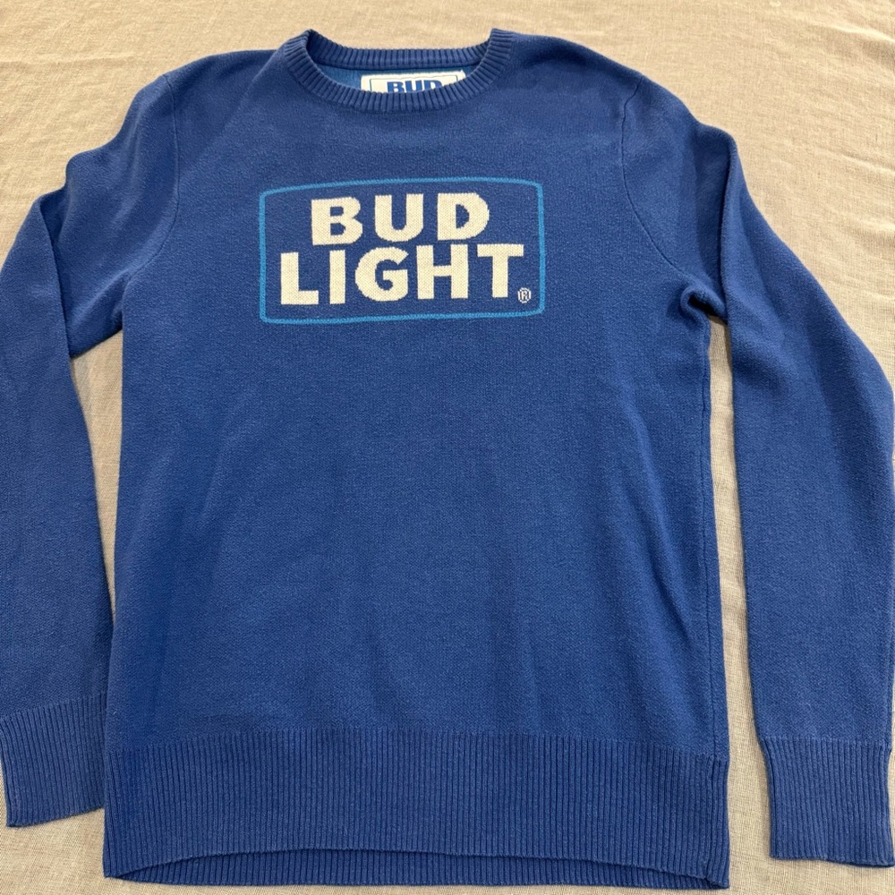 BUD LIGHT Logo Crewneck Sweater Size M